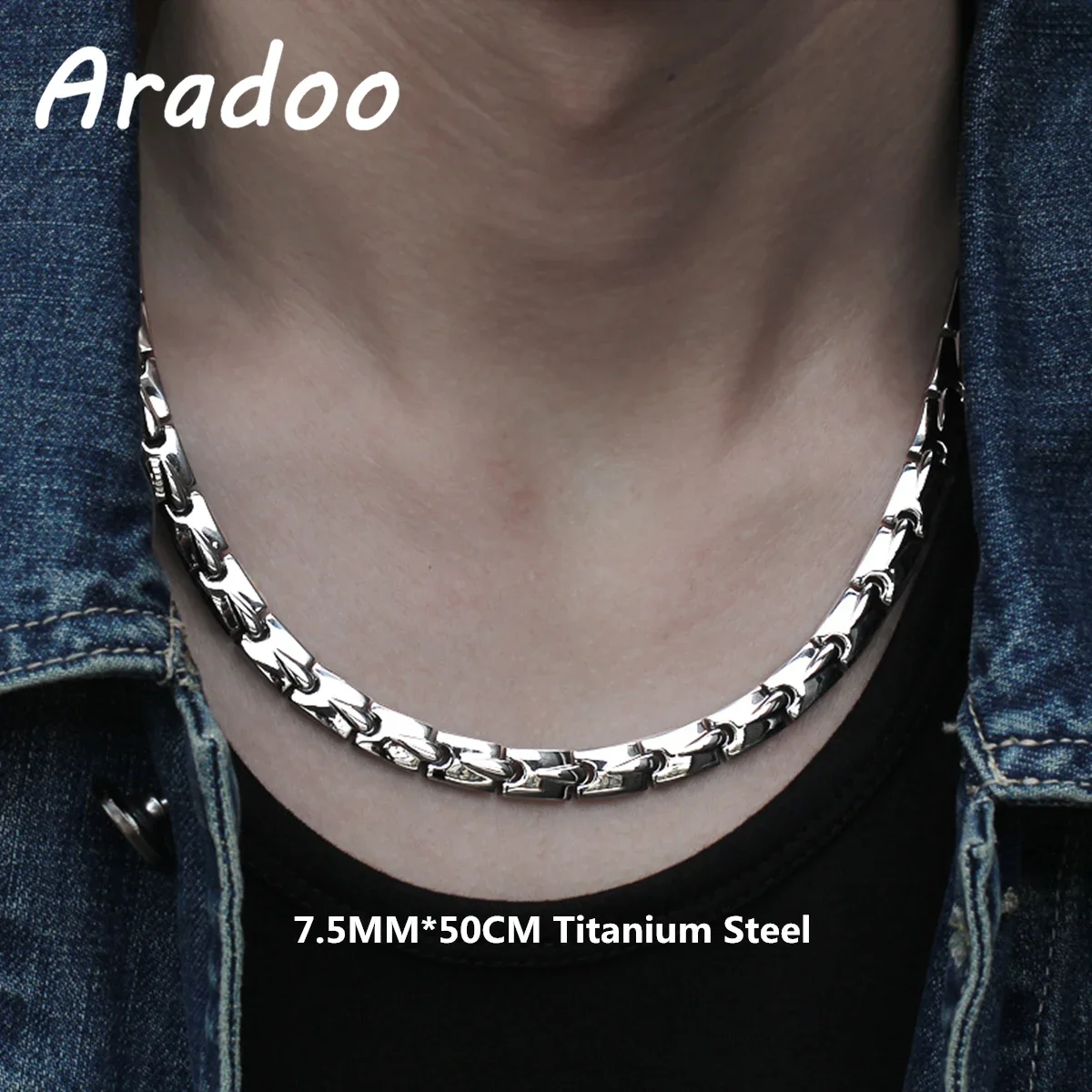 Ansi Chain - Titanium Staal Anion Anti-Straling Ketting Kraag