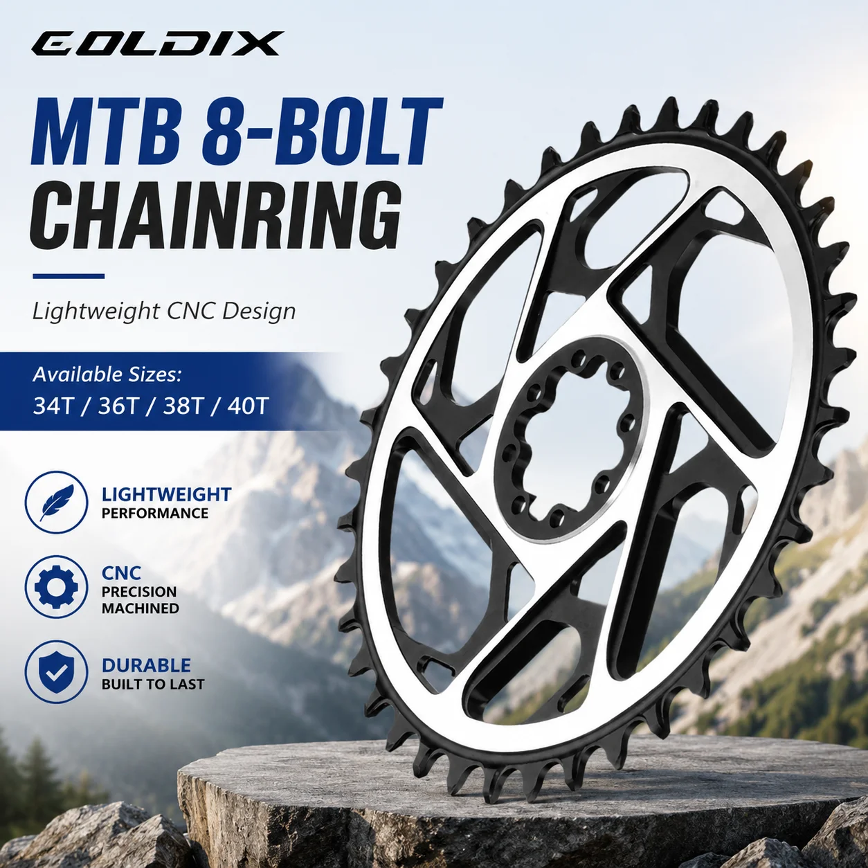 GOLDIX 3mm Offset 8 Bolt MTB K - Chain Sprocket Set recensie en prijs