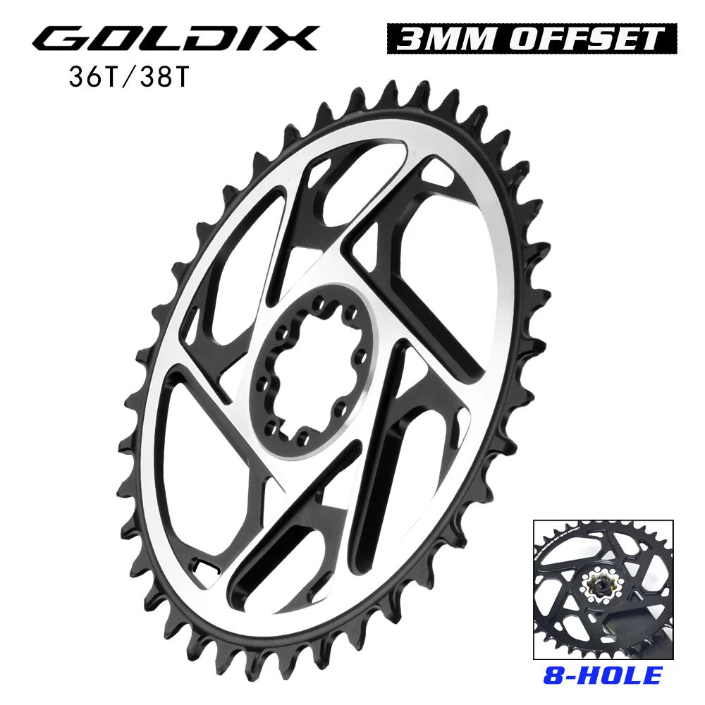 GOLDIX 3mm Offset 8 Bolt MTB K - Chain Sprocket Set recensie en prijs